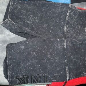 NWT Pink cotton bike shorts size M Pink written on side of leg ..